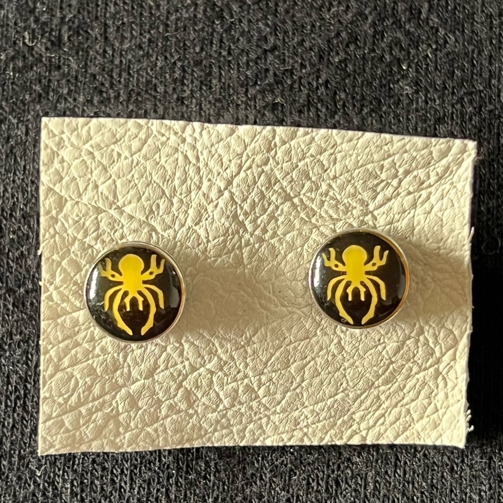 Spider Faux Plug Earrings